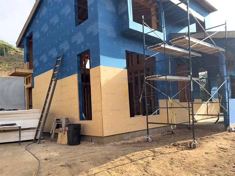 Gutex wood fiber exterior insulation