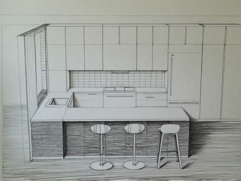 Floorplan kitchen design