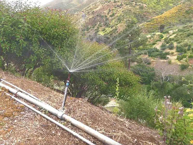 Our irrigation system is coming together.