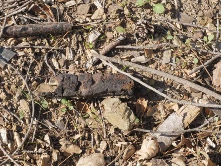 Charred pvc irrigation pipes