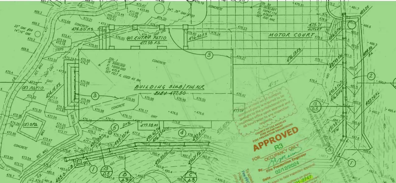 approved plan building side