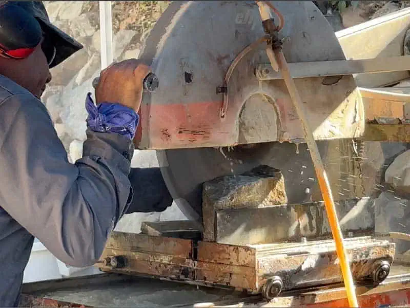 making our stone-veneer