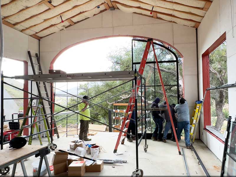Big window installation